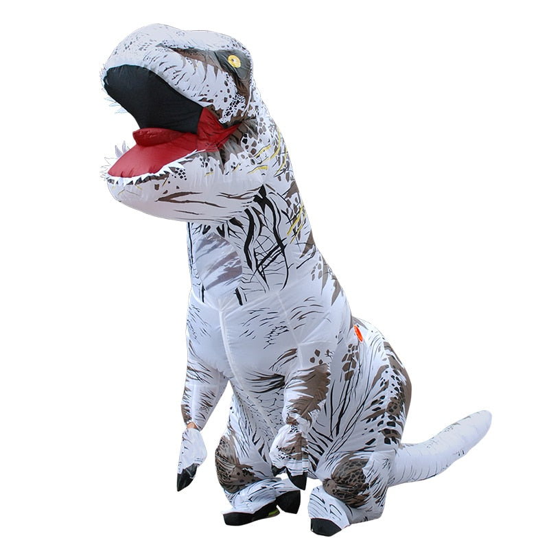 Adult Kids Mascot Inflatable Dinosaur Costumes Dino T-Rex Purim Halloween Party Costume For Carnival Cosplay Dress Suit