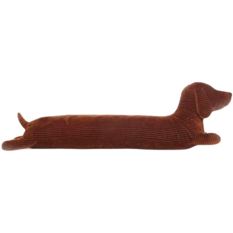 JOYLOVE 55~120cm Dachshund Dog Cushion Lovers Brown Cute British Short-legged Dachshund Dog Pillow Cushion Sofa Gift Plush doll